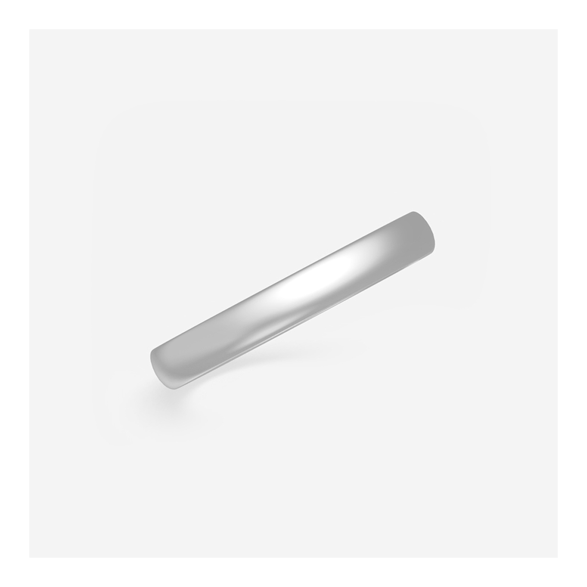 Additional Image 1 for  3mm Dome Wedding Band
